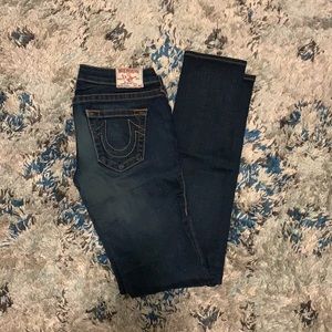 Low rise true religion long skinny Jeans